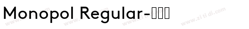 Monopol Regular字体转换